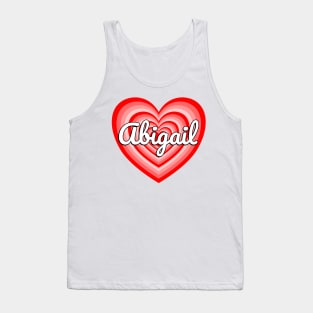 I Love Abigail Heart Abigail Name Tank Top